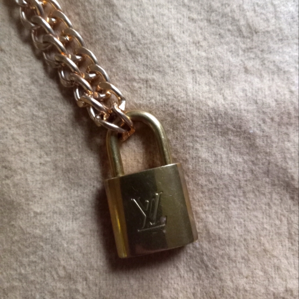 Authentic Louis Vuitton Lock & Key Layered Necklace
